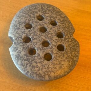 Vintage handmade ceramic flower frog